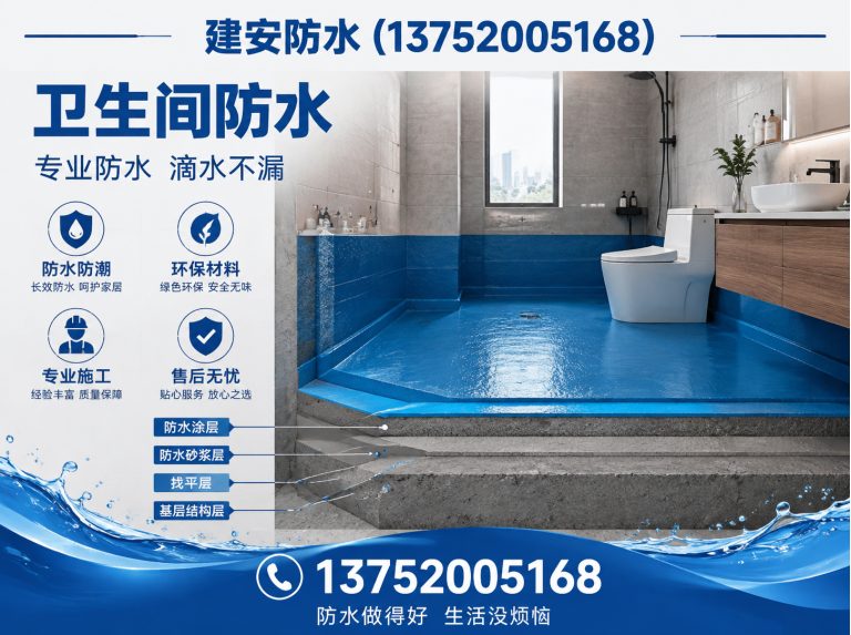 滨海新区卫生间防水展示图